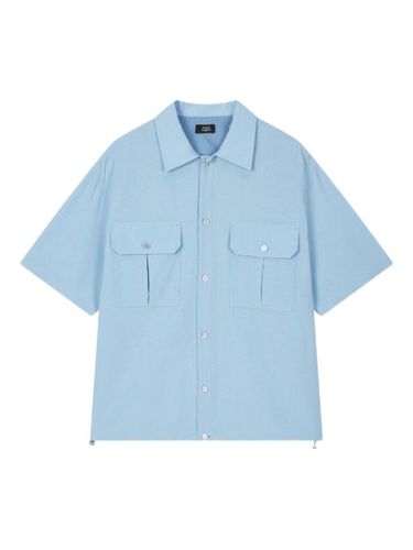 T-shirt en coton mélangé à lien de resserrage - STUDIO TOMBOY - Modalova