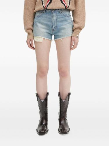 Short en jean Crystal Ape Head - A BATHING APE® - Modalova