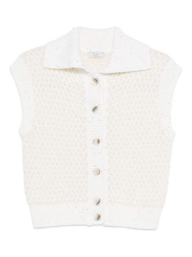 Veste sans manches à boutons décoratifs - Peserico - Modalova