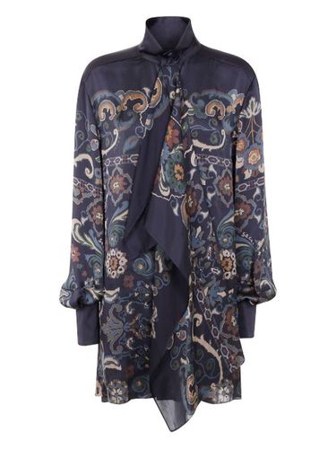 Robe courte volantée à fleurs - sacai - Modalova