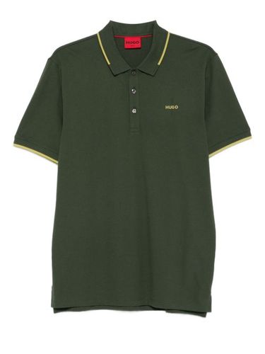 Polo à finitions rayées - HUGO - Modalova