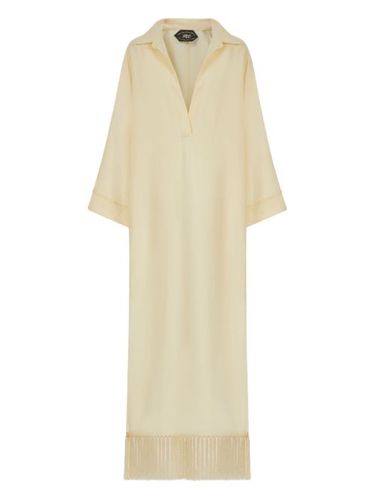 Robe longue Bordighera à franges - Taller Marmo - Modalova