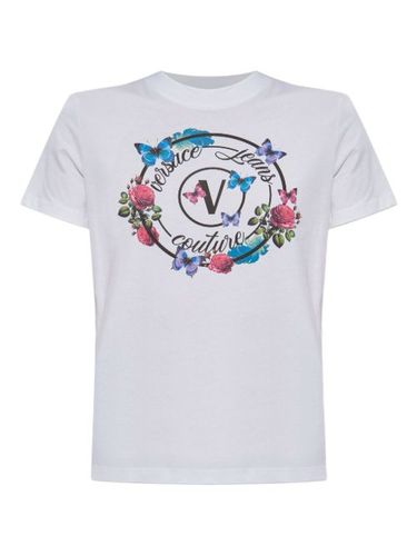 T-shirt à fleurs - Versace Jeans Couture - Modalova