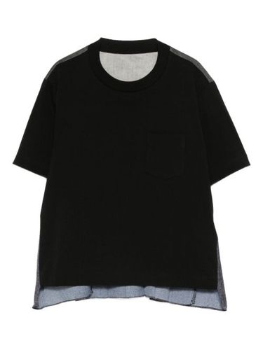 T-shirt superposé à col rond - sacai - Modalova