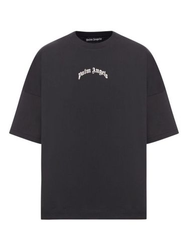 T-shirt Curved Logo - Palm Angels - Modalova