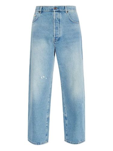 Moschino jean à patch logo - Bleu - Moschino - Modalova