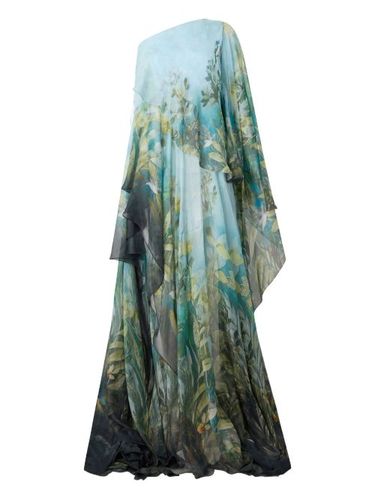 Robe imprimée à une épaule - Roberto Cavalli - Modalova