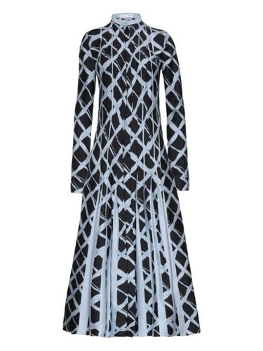 Robe mi-longue à design plissé - Oscar de la Renta - Modalova