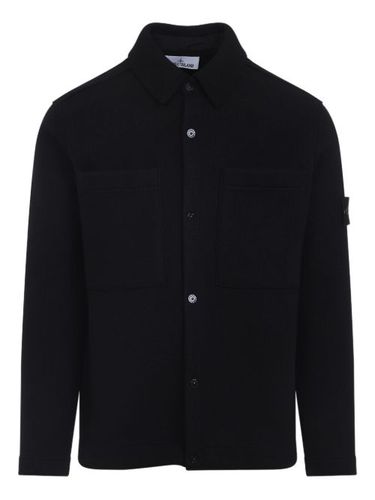 T-shirt en laine à poche poitrine - Stone Island - Modalova