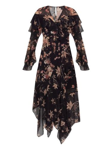 Robe mi-longue Fresca à fleurs - AllSaints - Modalova