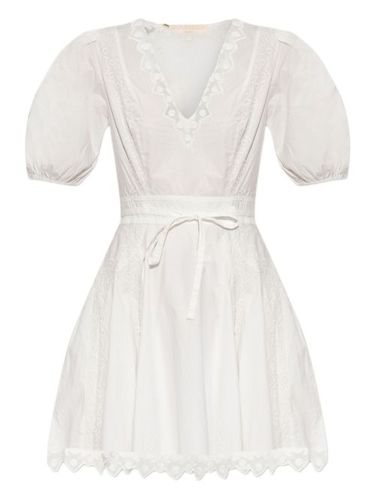 Robe mi-longue brodée à manches bouffantes - Ulla Johnson - Modalova