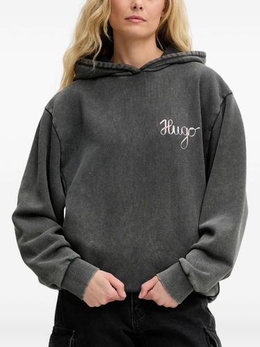 HUGO hoodie à logo brodé - Gris - HUGO - Modalova