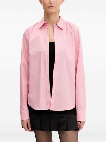 HUGO chemise à logo brodé - Rose - HUGO - Modalova