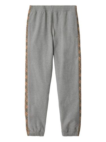 Pantalon de jogging à bords à carreaux - Burberry - Modalova