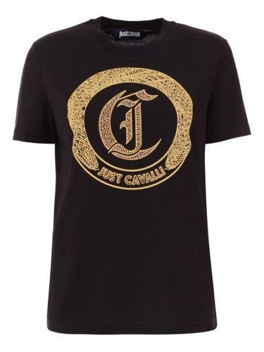 T-shirt à logo strassé - Just Cavalli - Modalova