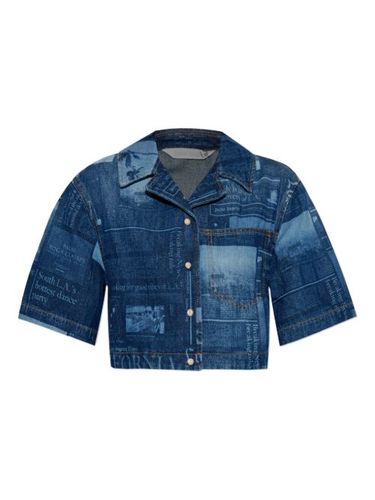 Haut crop à imprimé graphique - Palm Angels - Modalova