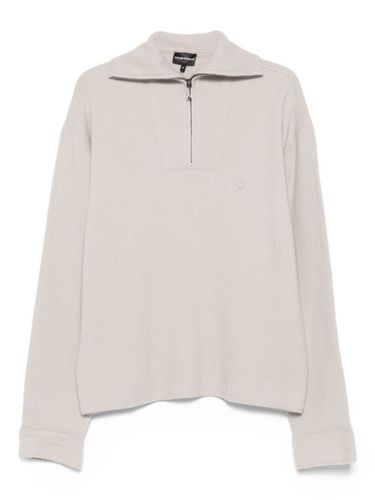 Pull en laine à col zippé - Emporio Armani - Modalova