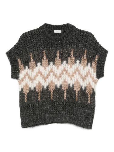 Pull à motif géométrique - Peserico - Modalova