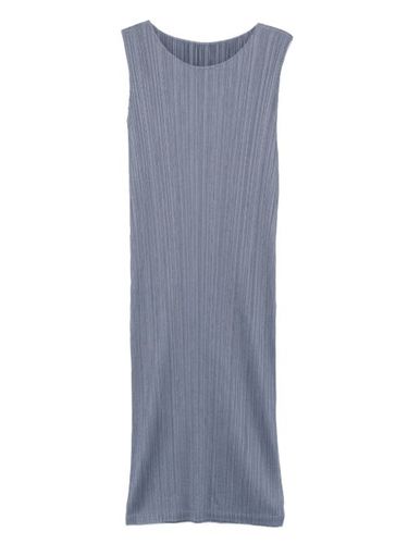 Robe mi-longue à design plissé - Pleats Please Issey Miyake - Modalova