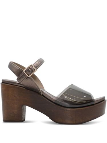 Sandales métallisées à plateforme - Pedro Garcia - Modalova