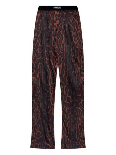 Pantalon de jogging à imprimé léopard - TOM FORD - Modalova