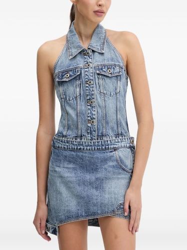 Robe courte boutonnée à dos-nu - Miss Sixty - Modalova