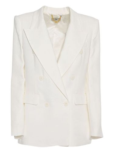 Blazer croisé en lin - Elisabetta Franchi - Modalova