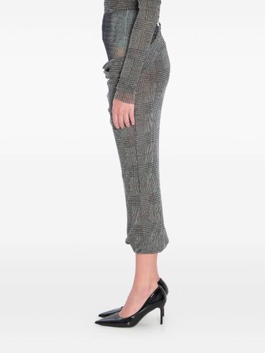 Jupe mi-longue Body Shadow à carreaux - Jean Paul Gaultier - Modalova