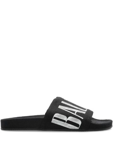 Balenciaga logo-print slides - Noir - Balenciaga - Modalova