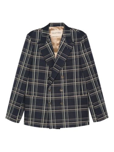 Blazer croisé à carreaux - Valentino Garavani - Modalova