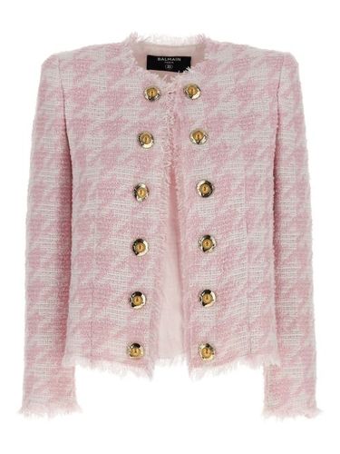 Blazer en tweed à bords francs - Balmain - Modalova