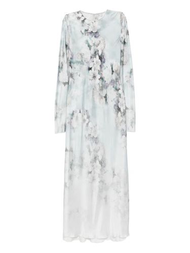 Robe fleurie à manches longues - Alberta Ferretti - Modalova