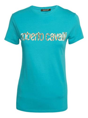 T-shirt en coton à logo imprimé - Roberto Cavalli Vintage - Modalova