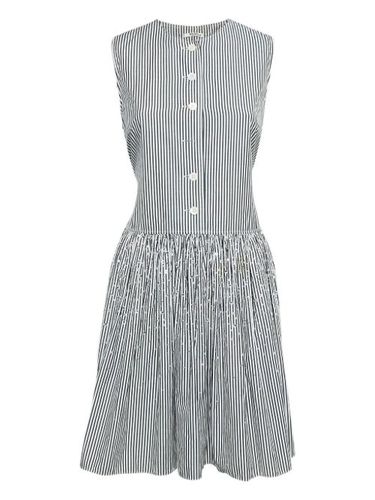 Robe rayée à ornements - Miu Miu Pre-Owned - Modalova