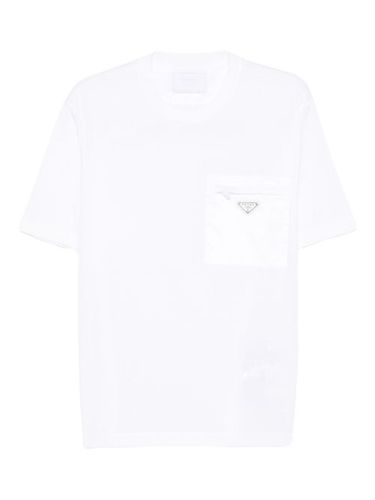 T-shirt Re-Nylon à logo triangulaire - Prada - Modalova