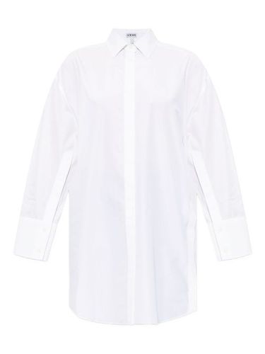 Robe-chemise à logo brodé - LOEWE - Modalova