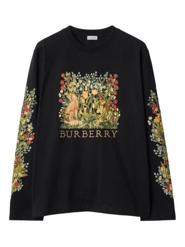 T-shirt imprimé à manches longues - Burberry - Modalova