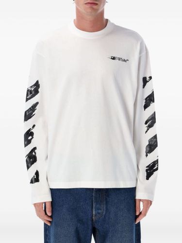 Arrow-print long-sleeve T-shirt - Off-White - Modalova