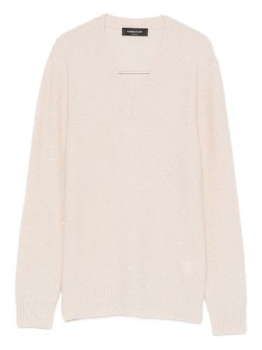 Pull à col v - Fabiana Filippi - Modalova