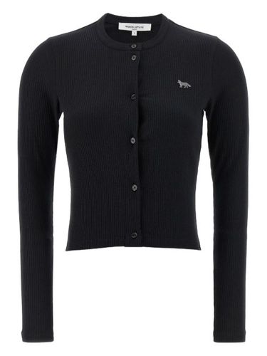 Cardigan nervuré à patch Baby Fox - Maison Kitsuné - Modalova