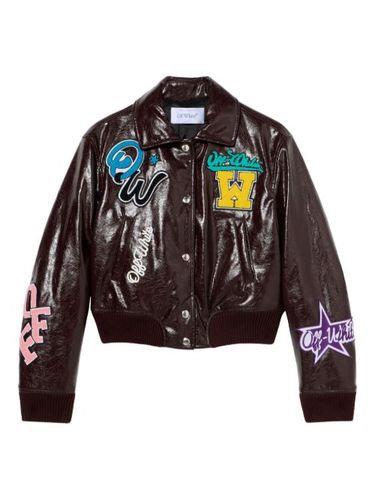 Veste teddy à effet froissé - Off-White - Modalova