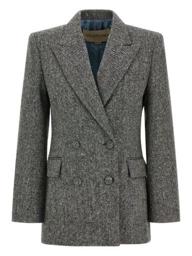Blazer croisé à revers crantés - Valentino Garavani - Modalova