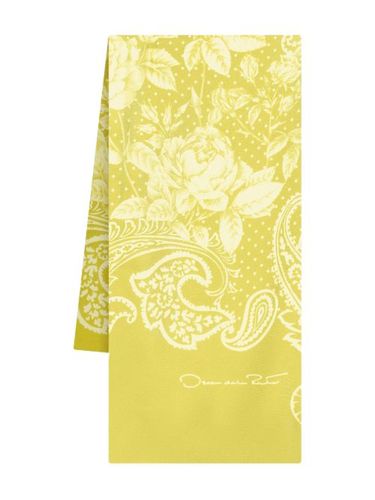 Foulard en soie à imprimé cachemire - Oscar de la Renta - Modalova