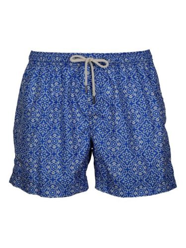Short de bain imprimé à lien de resserrage - PENINSULA SWIMWEAR - Modalova