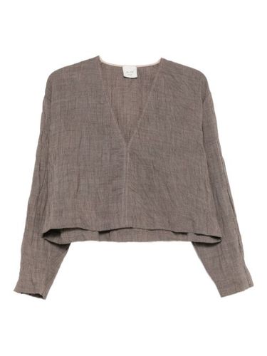 Alysi blouse à col v - Gris - Alysi - Modalova