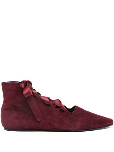 Chaussures en daim à détail de nœud (années 1990) - Romeo Gigli Pre-Owned - Modalova