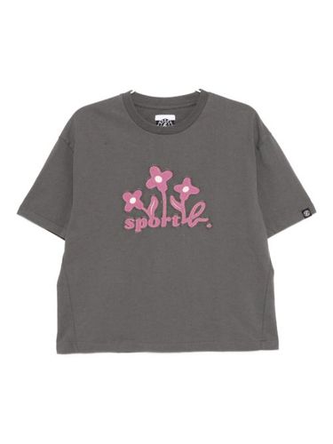 T-shirt à fleurs brodées - SPORT b. by agnès b. - Modalova