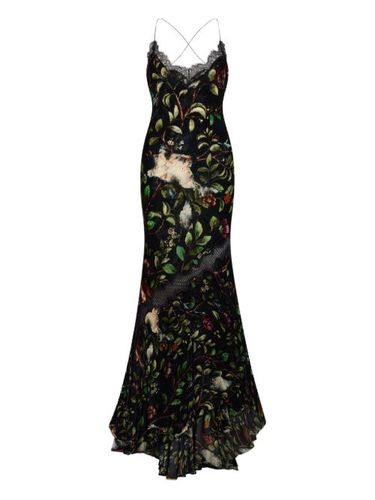 Robe longue à fleurs - Roberto Cavalli - Modalova