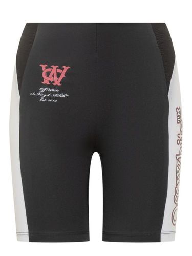 Short en maille côtelée - Off-White - Modalova