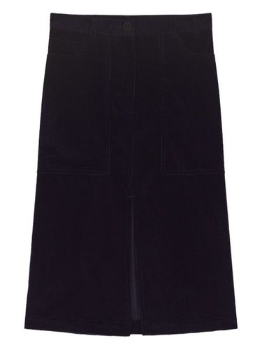 Jupe fendue en velours côtelé - Maison Kitsuné - Modalova